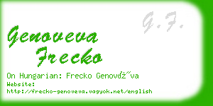 genoveva frecko business card